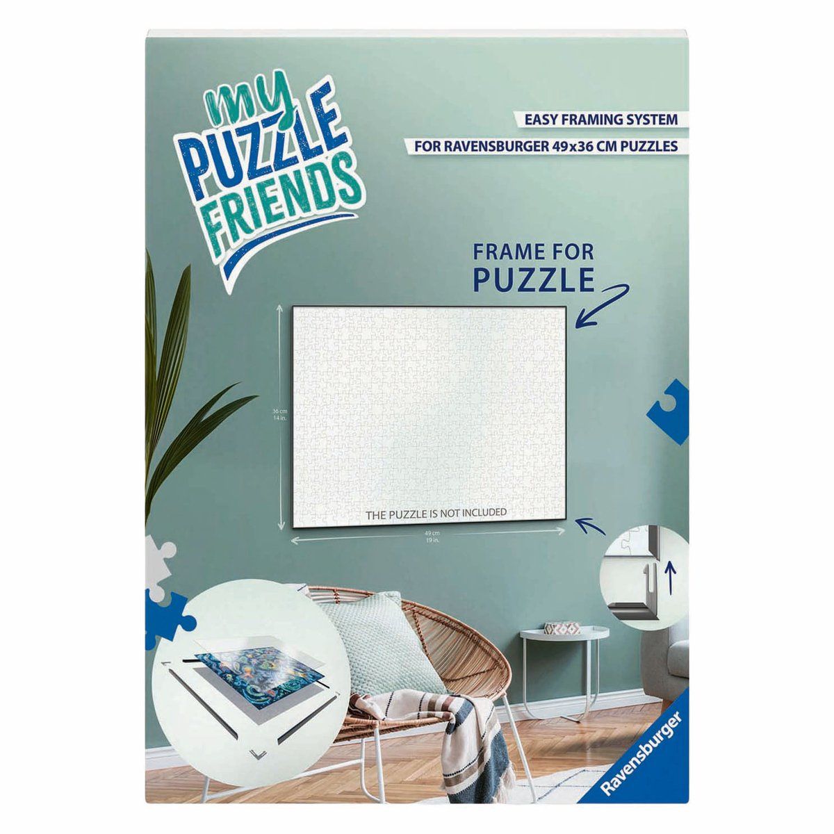 Ravensburger Puzzelframe, Wit, 17900 - 50 x 37 cm