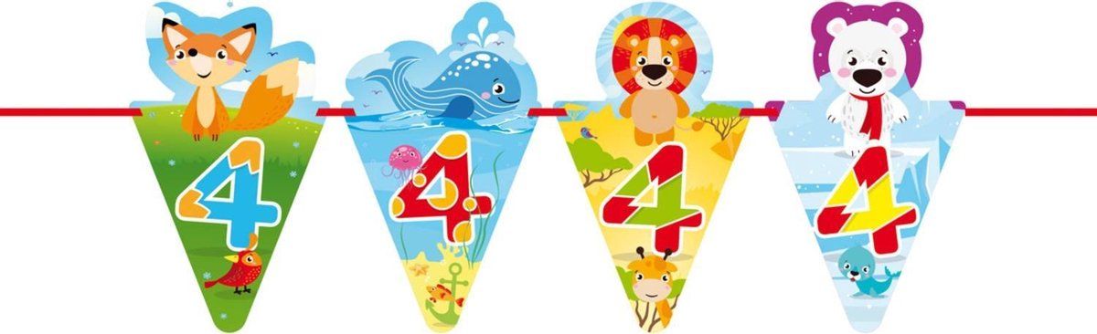 Slingers 4 Jaar Dieren 6m - Meerkleurig