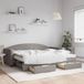 Maison Exclusive Lit gigogne extensible avec tiroirs, couleur taupe, 90x200 cm, rembourré