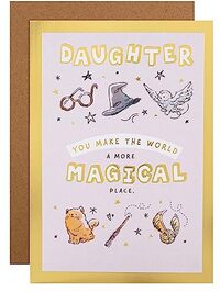 Hallmark Verjaardagskaart voor Dochter - Harry Potter Illustraties en Activiteit