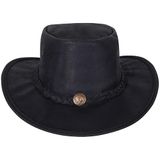 Urban 5884 Cowboy Hoed Zwart Leer XXL