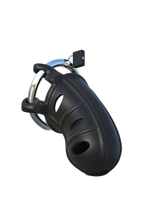 Fantasy C-Ringz Hardcore Silicone Cock Block Black - 0603912358643