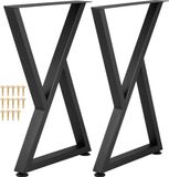 Vevor Tafelpoten Tafellopers Tafelframe Tafelonderstel Banklopers 71,1x45,7cm Set Van 2