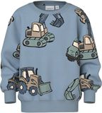 NAME IT Jongens Sweater NMMKARK LS NREG SWEAT UNB BOX - Maat 92 - Blauw
