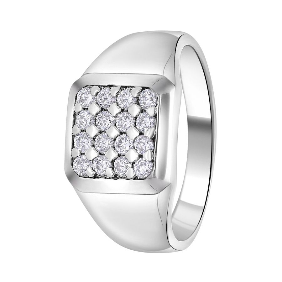 Lucardi Ring Zilver - zilverkleurig Heren