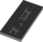 9827 Wera 9827 Thermogevormde badstof 8007 A VDE ratelringsleutelset VDE 1, 1/4"