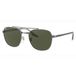 Ray Ban Lunettes de soleil Gunmetal Green Polar Unisexe Rectangulaire Métal