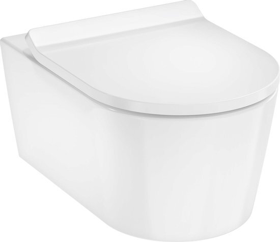 Hansgrohe EluPura S Wandtoilet - aquaHelix flush - softclose zitting - smartclean - wit