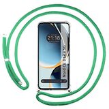 Tumundosmartphone Transparante beschermhoes voor Oneplus Nord CE 3 Lite 5G met trekkoord, watergroen
