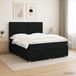Maison Exclusive - lit boxspring LED avec matelas, noir, 140 x 200 cm, rembourré