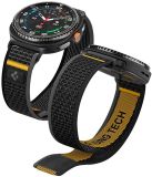 Spigen Athlex Air band voor Samsung Galaxy Watch 9/8 und 8 Classic | Ademende nylon lusband met klittenbandsluiting en gele stiksels, voor modellen uit 40/44/46mm (2026/2025)