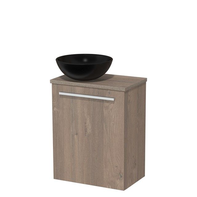 Maxaro Modulo Toiletmeubel - 41 cm - Middenbruin Eiken