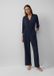 s.Oliver Navy V-neck Long Sleeve Jumpsuit for Women - Size 36