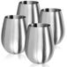 Omgoods - Set van 4 Wijnglazen - 500 ml Tasse de voyage pour le transport - Gobelet sans BPA