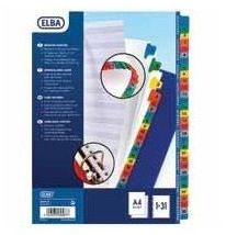ELBA 100204629 Tabbladen A4 1-31 Multi