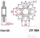 JT Sprockets Pignon de sortie de boite pour moto KTM 990 Adventure Neuf Gris Acier Français