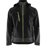 Blåkläder Softshell jack 4749-2513 - Zwart/High Vis Geel - XL
