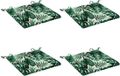 vidaXL - 4-Piece Zitkussens SOEST - Bladpatroon