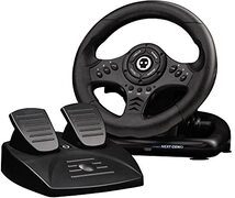 Numskull Next-Gen Racing Wheel Multi Format met Pedalen, compatibel met Xbox Series X|S, Xbox One, PS4, Nintendo Switch en PC - Realistic Steering Wheel Controller Accessory