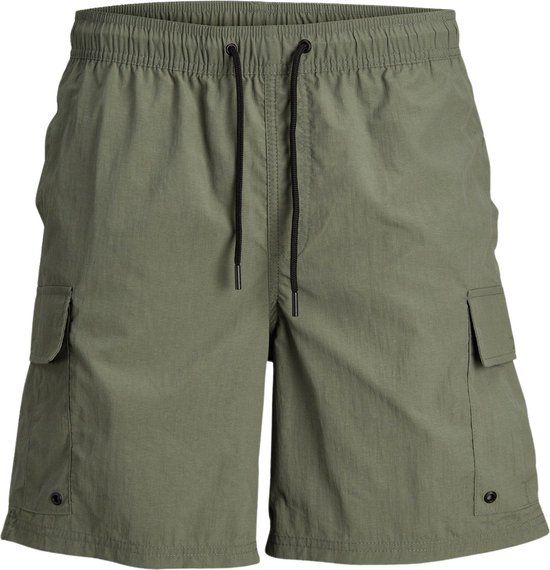 Jack & Jones Fiji Cargo Zwemshort Jongens - donkergroen - maat 152
