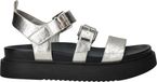 Tamaris Sandalen Plat Sandalen Plat - Zilverkleur - Maat 39