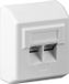 Allteq Wandcontactdoos - Cat 5e - Opbouw - Wit