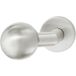 Häfele Poignée de porte acier inoxydable mat bouton sphérique coudé sur rosace ronde, fixe - non rotatif