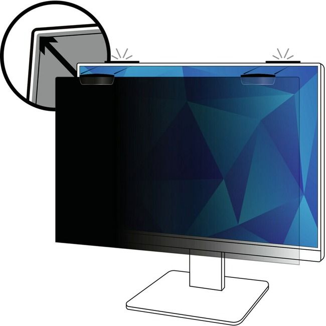 3M Privacyfilter voor 25 inch monitor - 16:9 - Zwart