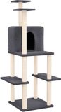vidaXL Kattenmeubel met sisal krabpalen - Donkergrijs