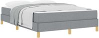 vidaXL Boxspring bed met matras Lichtgrijs 140 x 190 cm Stof