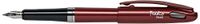Pentel Tradio glanzend 12 stuks standaard vulpen rood