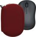 kwmobile computermuis hoes geschikt voor Logitech M220 SILENT / M235 / M185 hoesje - Muis beschermhoes met rits - Mouse case van neopreen in bordeauxrood