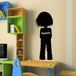 Ambiance Sticker Schoolbordsticker - uitwisbare zelfklevende muurstickers - KLEIN SILHOUET - 210x80cm