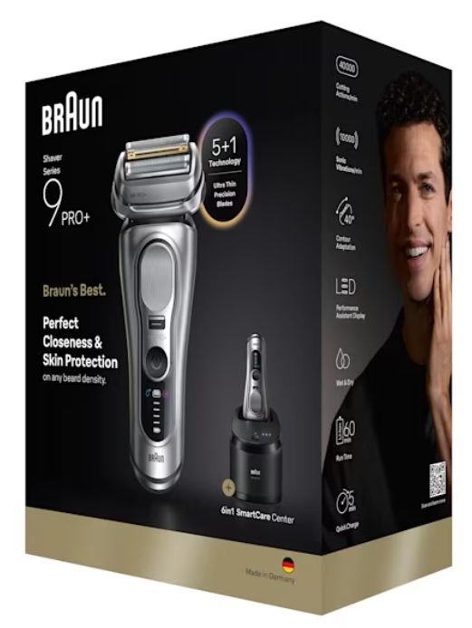 Braun Series 9 Pro+ 9667CC Elektrisch Scheerapparaat - Zilver