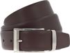 Vanzetti Leren Riem Dresscode: Business 35mm Cambered Belt W95 Dark Brown Bruine