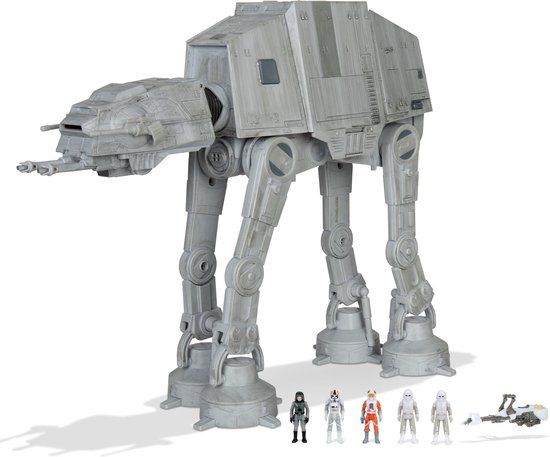 Jazwares Star Wars Micro Galaxy Squadron AT-AT - 24 cm - Assault Class Vehicle with Figure
