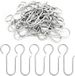 OEM Azalia International Metalen Gordijnhaken - Zwaar Uitgevoerd - 30 Stuks - Zilver - 65x35mm