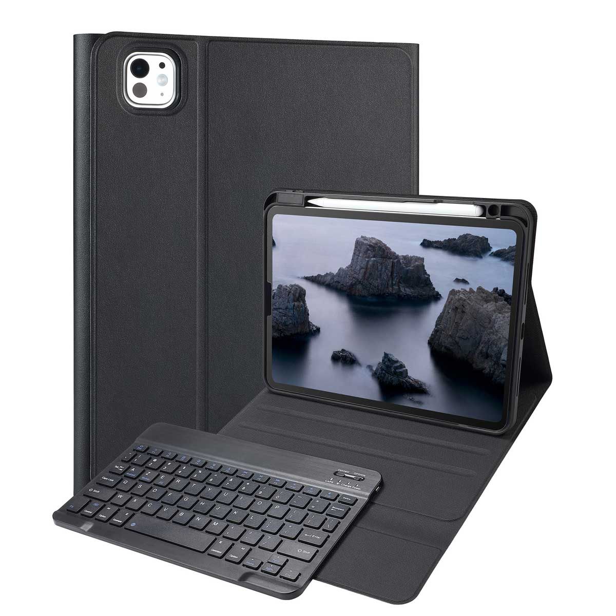 Accezz Bluetooth Keyboard Bookcase Apple iPad Pro 11 (2025) M5 / (2024) M4 - AZERTY / FR - Zwart
