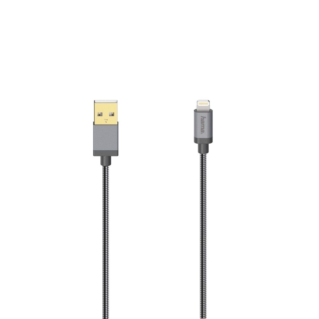 Hama Lightning naar USB-A Kabel - 0.75m - Antraciet