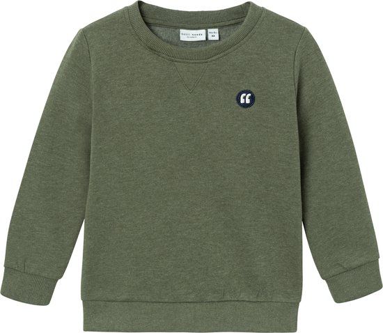 NAME IT NMMVIMO LS SWEAT BRU NOOS Jongens Trui - Maat 80 - Rifle Green
