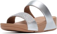 FitFlop FitFlop Lulu Dames Slide - Zilver - Met Glitters en Sierstenen