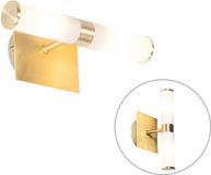 QAZQA Bath - Moderne Wandlamp Up Down voor binnen voor badkamer - 2 lichts - Goud/messing