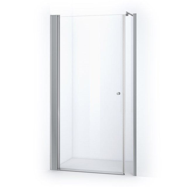 Maxaro Douchewand met Draaideur Zircon Comfort 130cm Chroom - 6095834262216