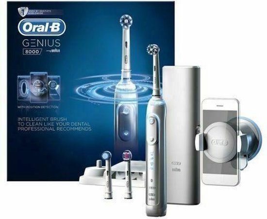 Oral-B Elektrische Tandenborstel - Roterend en vibrerend - Met poetsdruksensor - 3 opzetborstels