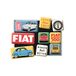 Nostalgic-Art Retro Koelkast Magneten, Fiat 500 – Since 1957 – Geschenkidee voor autoliefhebbers, Magneetset voor magneetbord, Vintage design, 9 stuks