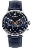 Zeppelin 7036-3 Polshorloge Heren Kwarts Blauw Leder Staal