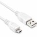 Allteq USB Micro Kabel 2.0 - Wit - 2 meter