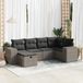 Maison Exclusive - Salon de jardin 6 pièces avec coussins, gris, rotin synthétique