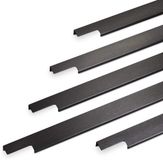 SOTECH 4 x Meubelgreep BLANKETT Slim Lengte 995 mm Zwart geborsteld Greeplijst