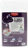 TYROL Set van 5 zak kattenbak - Hardback - krasbestendig - 44 x 30 cm